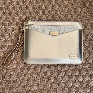 Lilly Pulitzer Gold Wristlet Clutch